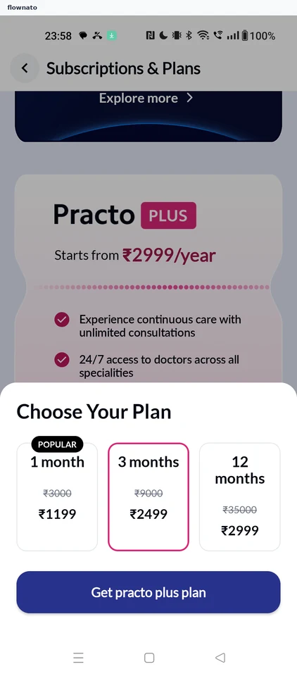 3 months selected