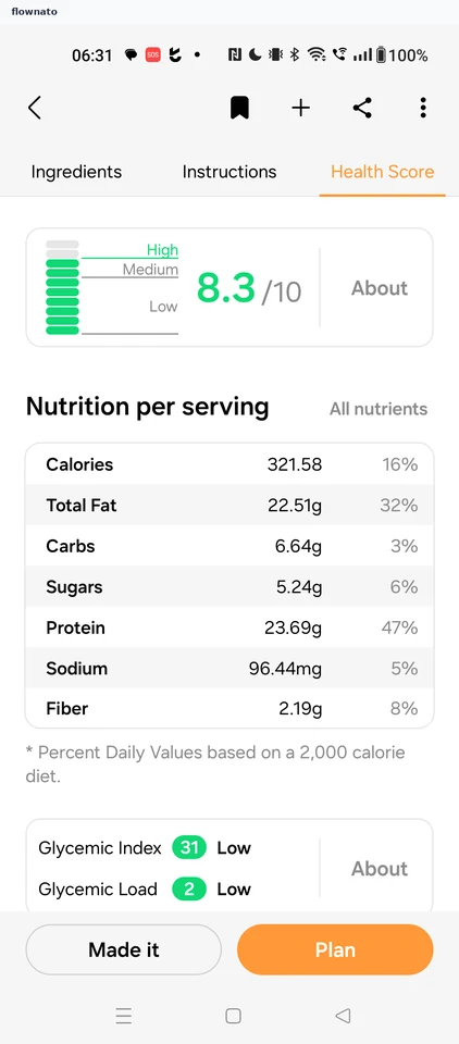 Samsung Food: Recipe detail