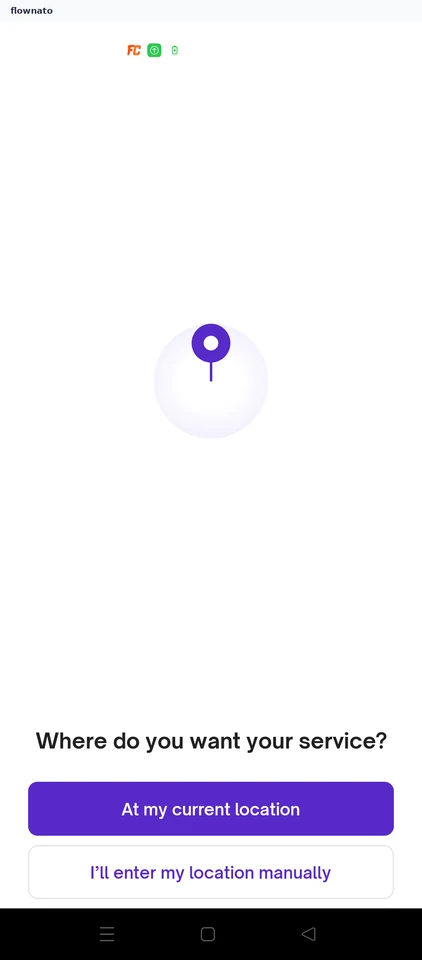 Urban Company: Choose location setup