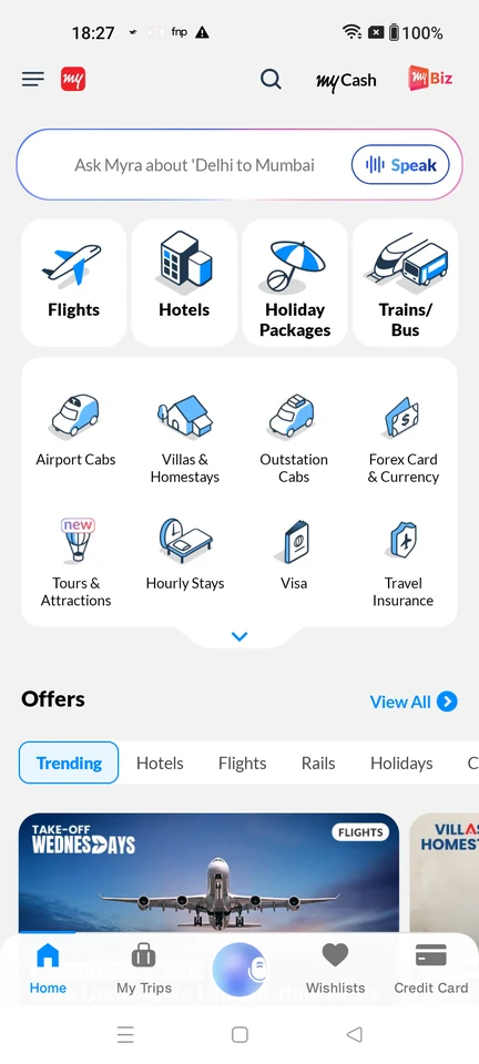 MakeMyTrip: MakeMyTrip home