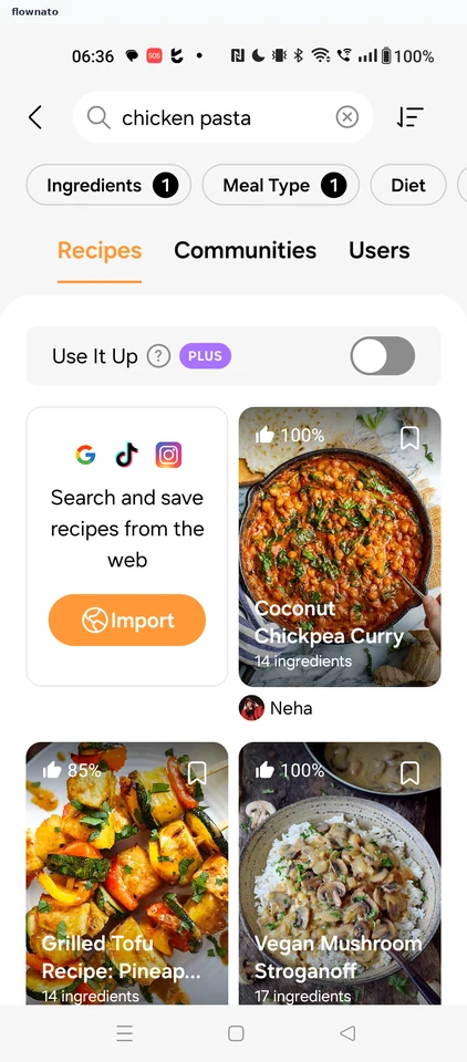 Samsung Food: Search results