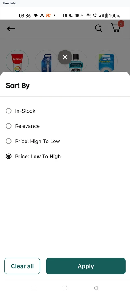 Apollo 247: Apply sort