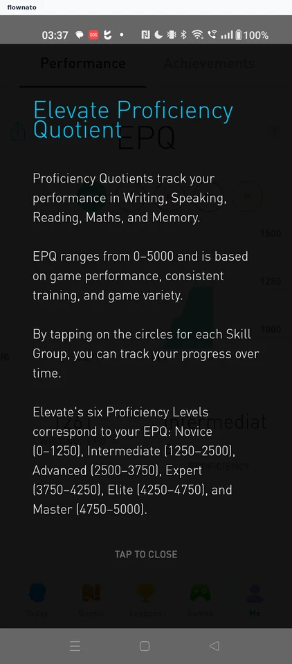 Elevate: Score explanation