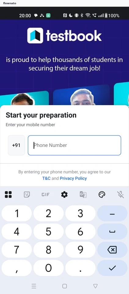 Testbook: Enter the number
