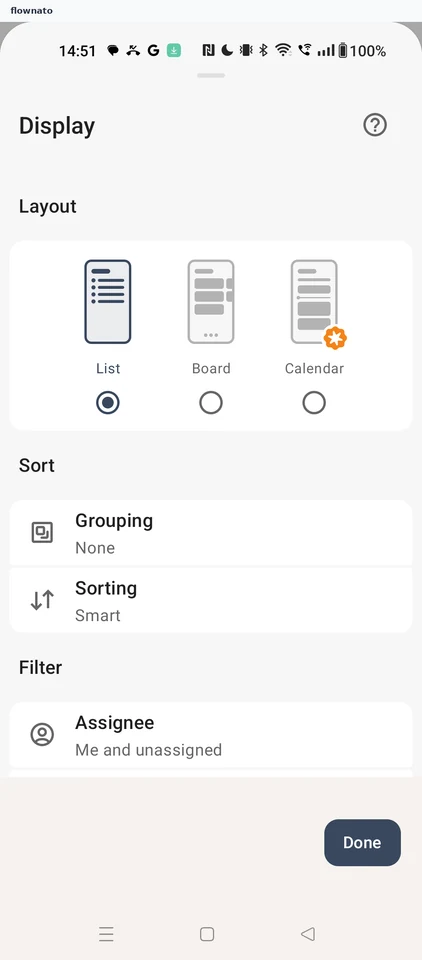 Todoist: Display options