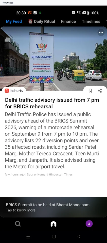 Inshorts: Start from My Feed
