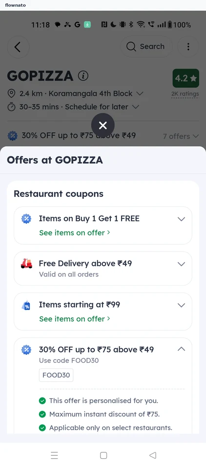 Zomato: Offers