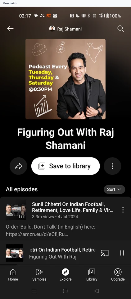 YouTube Music: Show page