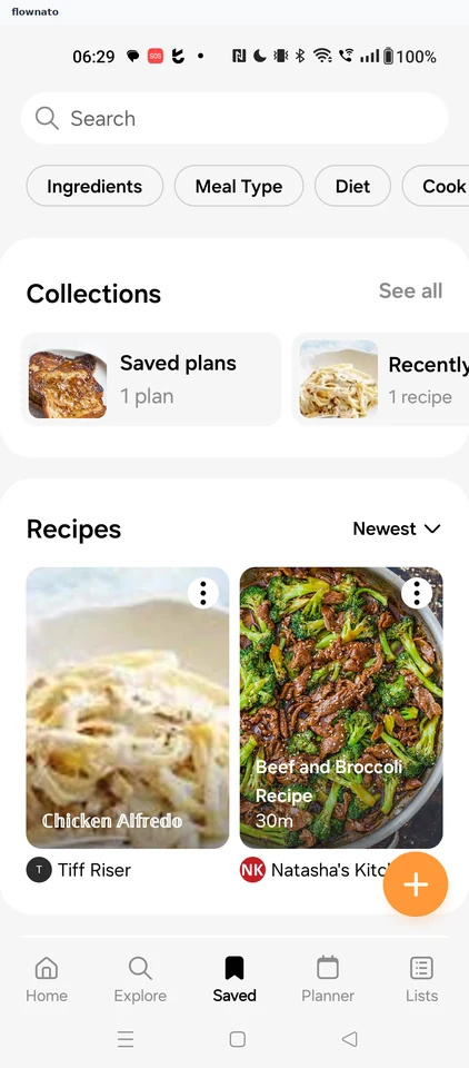 Samsung Food: Saved
