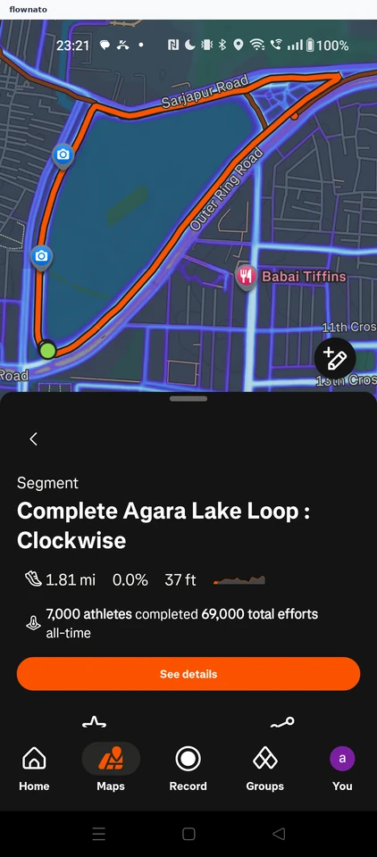 Strava: Segment preview
