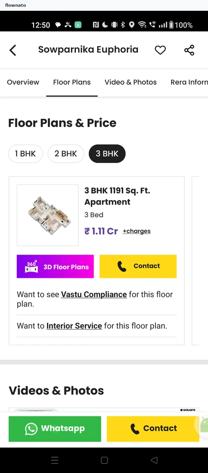 Squareyards: 3 BHK floor plan