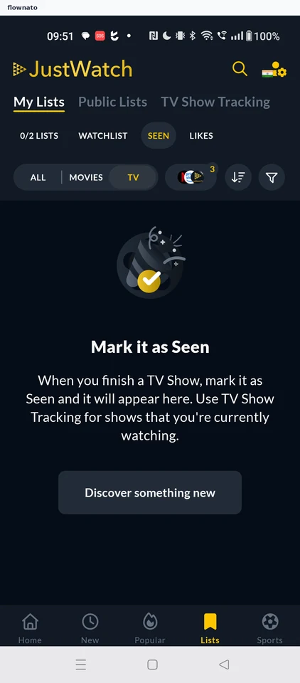 JustWatch: My Lists