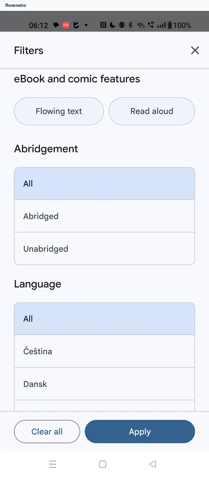 Google Play Books: Book search results