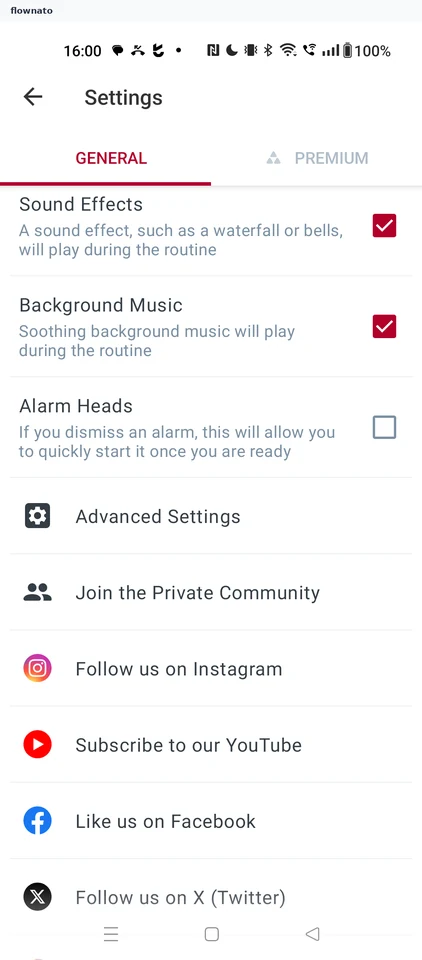 Fabulous: Settings