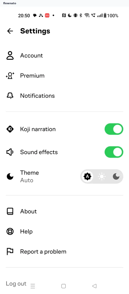 Brilliant: Settings