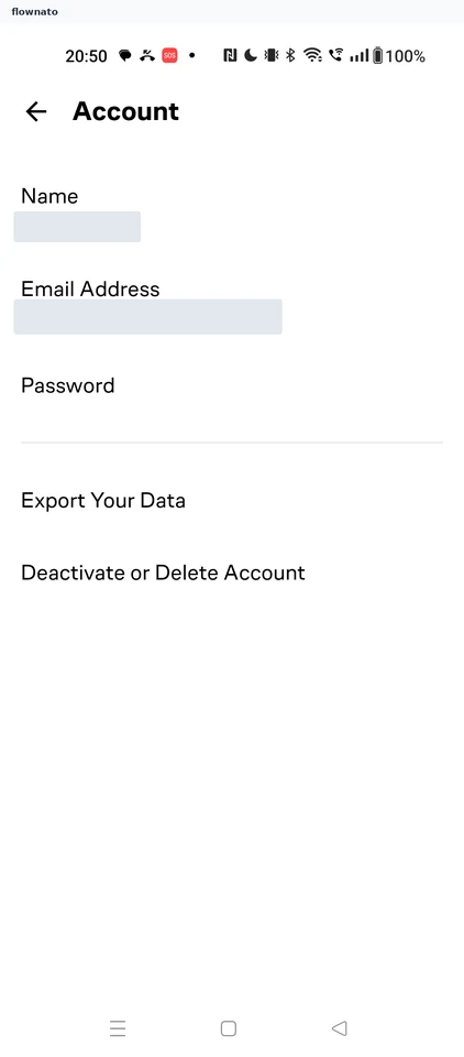 Brilliant: Account details