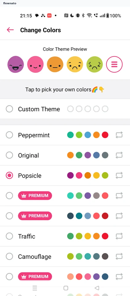 Daylio: Change Colors