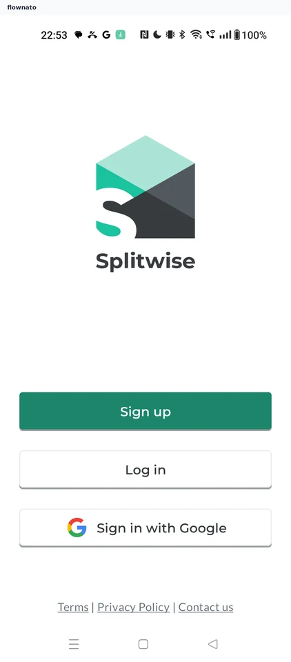 Splitwise: Signed-out welcome