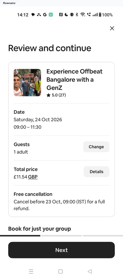 Airbnb: Booking review