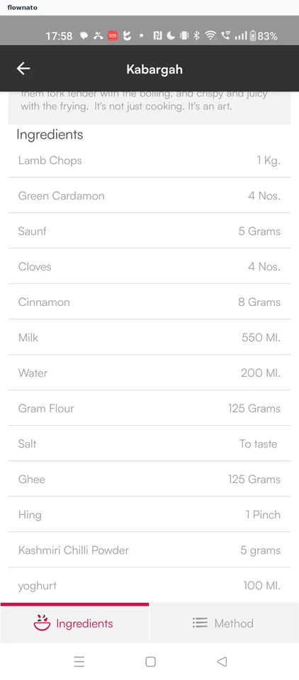 Licious: Recipe