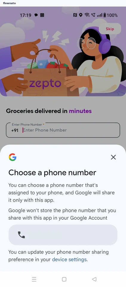 Zepto: Pick a device number