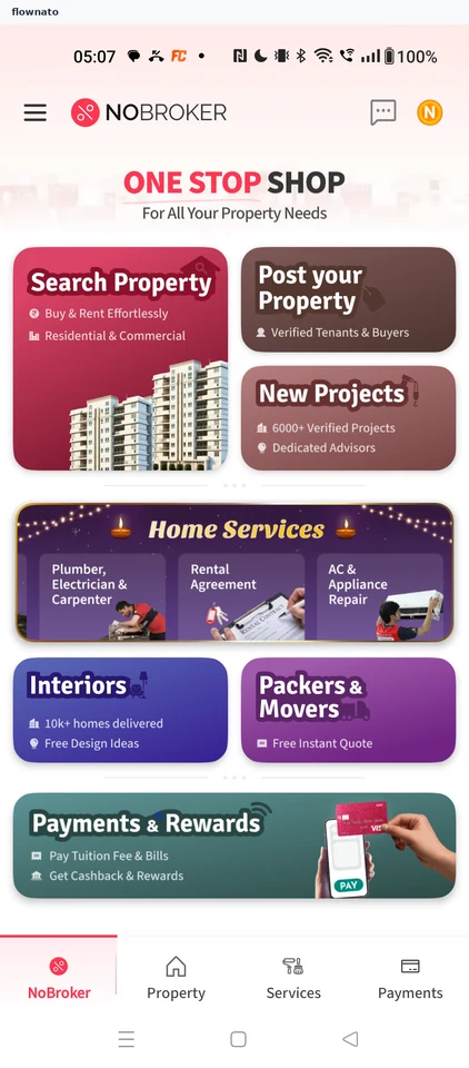NoBroker: Open Home Services from Home
