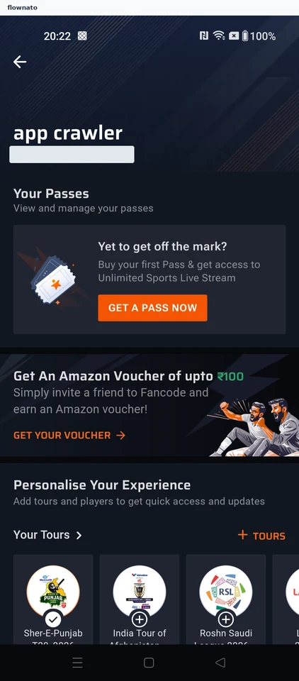 FanCode: Profile